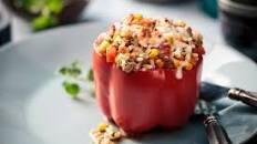 Rice & Turkey Stuffed Peppers Thumbnail