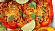 Ground Turkey Stuffed Peppers Thumbnail