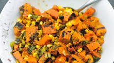 Grilled Sweet Potato and Corn Salad Recipe Thumbnail