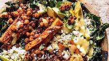 Sweet Potato Kale Salad with Creamy Honey Mustard Dressing Thumbnail