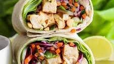 Peanut Chicken Wrap Recipe Thumbnail