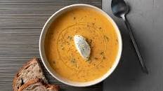 Sweet potato soup with cream cheese Thumbnail