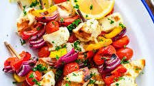 Grilled Halloumi Kebabs Thumbnail