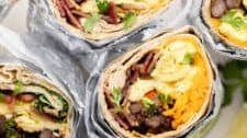 Freezer Friendly Southwestern Breakfast Burritos Thumbnail