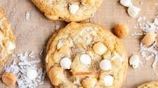 White Chocolate Coconut Macadamia Nut Cookies Thumbnail