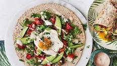 Avocado and egg breakfast burrito Thumbnail