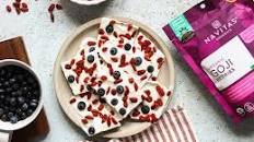 Goji Blueberry Frozen Yogurt Bark Recipe Thumbnail