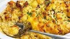 Cheesy cauliflower rice bake recipe Thumbnail