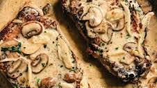 Creamy Garlic Mushroom Pork Chops Thumbnail