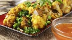 Roasted Curry Cauliflower with Peas Thumbnail