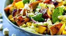 Honey Garlic Grilled Chicken Mango Salad with Cilantro Dressing Thumbnail