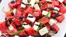 Grilled Watermelon, Feta and Basil Salad Recipe Thumbnail