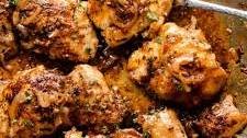 Honey Beer Sauce Chicken Thighs Thumbnail