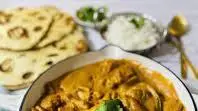 Butter Chicken with Garlic Naan and Rice Thumbnail