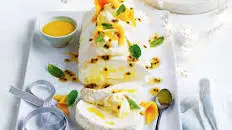 Lemon and lime curd pavlova roll recipe Thumbnail