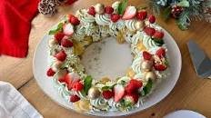 Matcha Berry Pavlova Wreath Recipe Thumbnail