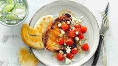 Mediterranean Pork Chops with Cucumber Salad Thumbnail