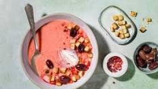 Rhubarb and strawberry gazpacho Thumbnail