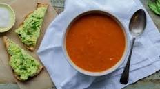 Tomato & Roasted Red Pepper Soup w/ Avocado Toast Thumbnail