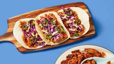 One-Pan Spicy Carolina BBQ Chicken Tacos with Creamy Slaw Thumbnail