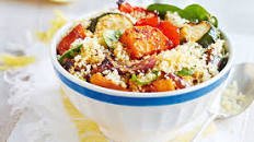 Harissa-spiced vegetable couscous Thumbnail