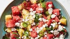 Spicy Watermelon Salad With Pineapple and Lime Thumbnail