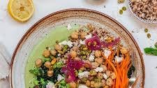 Chopped Broccoli Chickpea and Green Tahini Salad (Vegan High-Protein) Thumbnail