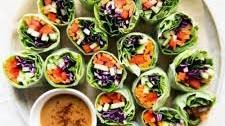 Fresh Vegan Vegetable Spring Rolls Thumbnail