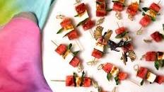 Easy Watermelon Feta Skewers Recipe with Fresh Mint and Balsamic Glaze Thumbnail