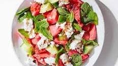 Watermelon Salad Recipe with Feta and Cucumber Thumbnail