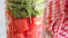 Watermelon Feta Arugula Salad in Jars Thumbnail