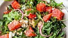 Watermelon Arugula and Feta Salad Thumbnail