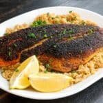 dirty rice blackened red snapper