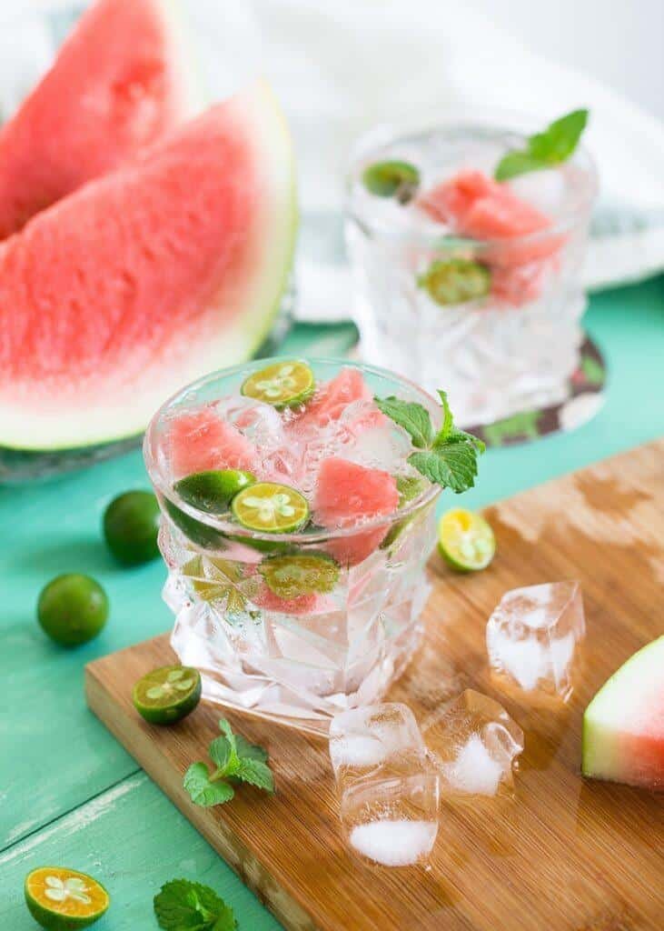 ice slice with watermelon