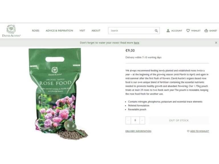 Where Can I Buy David Austin Rose Food?