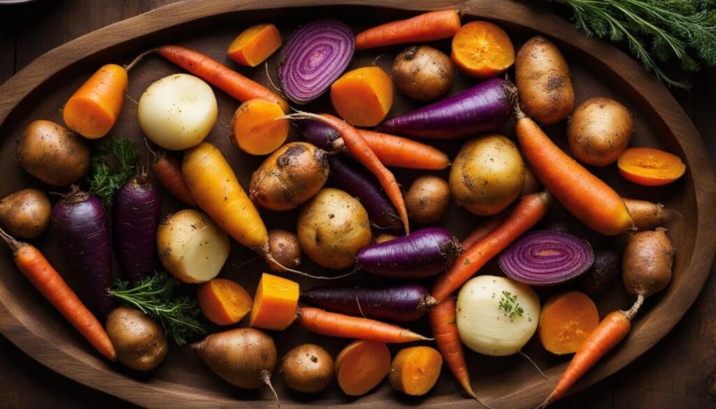 roasted root vegetables