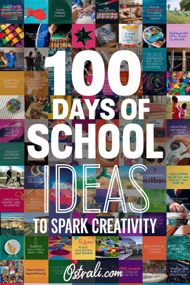 Colorful collage featuring creative ideas for celebrating 100 days of school, emphasizing engagement and inspiration for educators and students.