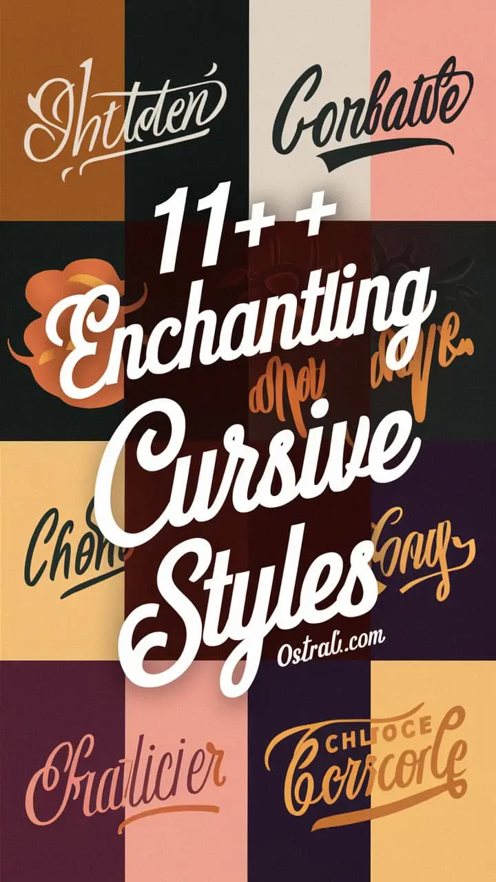11++ Enchanting Cursive Styles For Your Journaling Game
