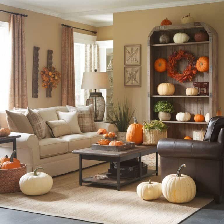 30+ Inspiring Fall Living Room Decor Ideas - ostrali.com