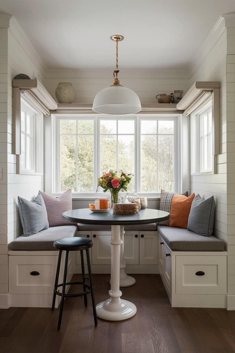 Chic Breakfast Bar with Storage