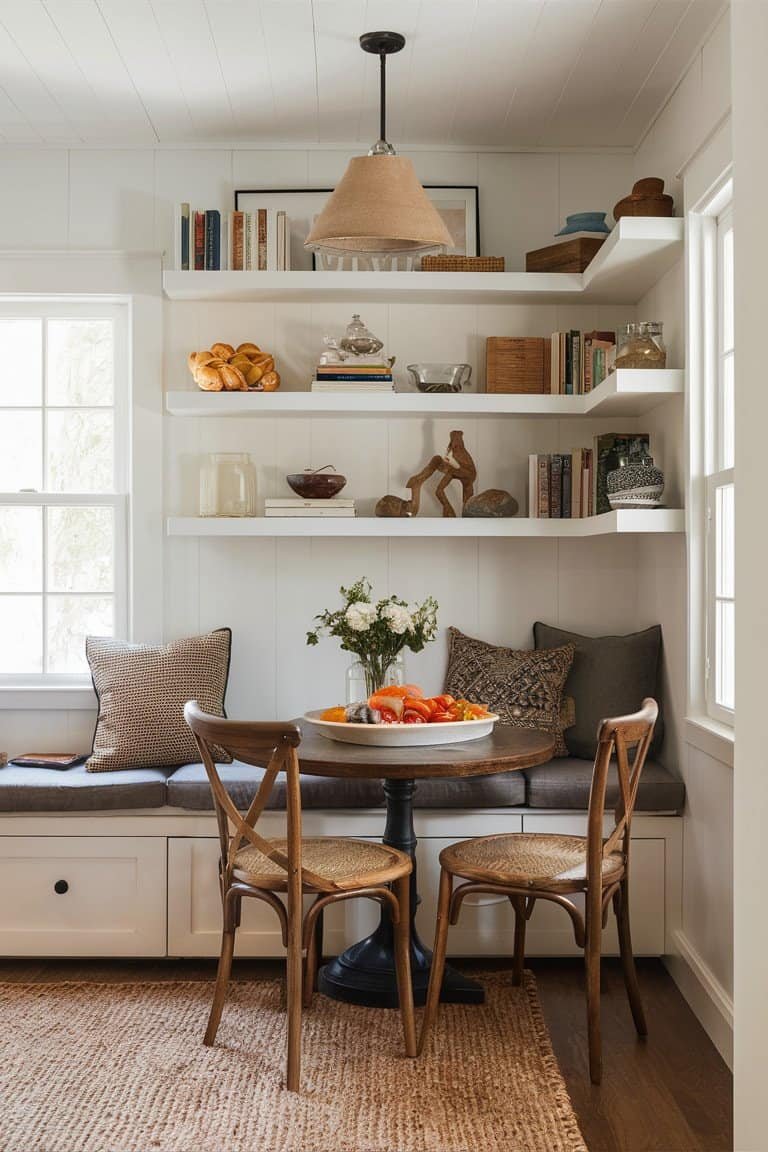 Open Shelving for an Airy Feel