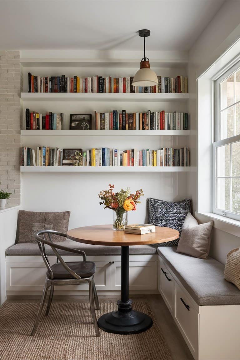 Glass Bookshelves for a Sleek Modern Look