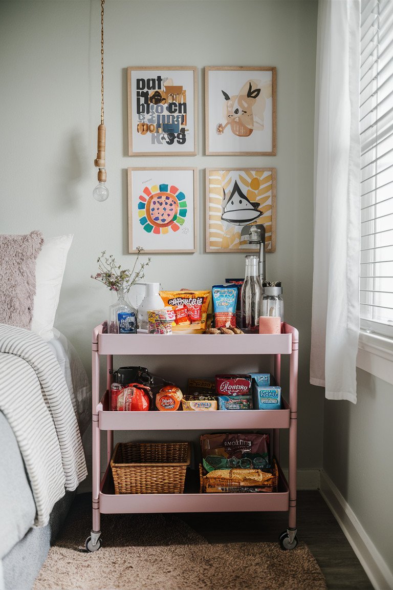 Snack Station on a Cart