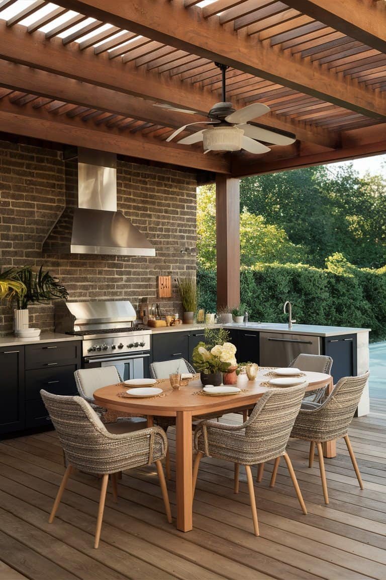 Stylish Outdoor Kitchen