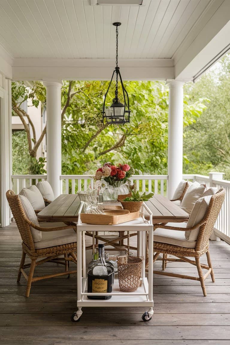 Set Up an Outdoor Bar Cart