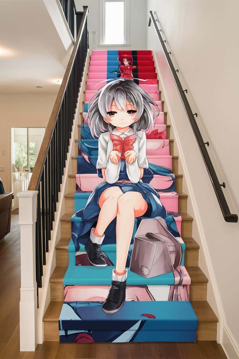 Anime-Themed Stair Runners