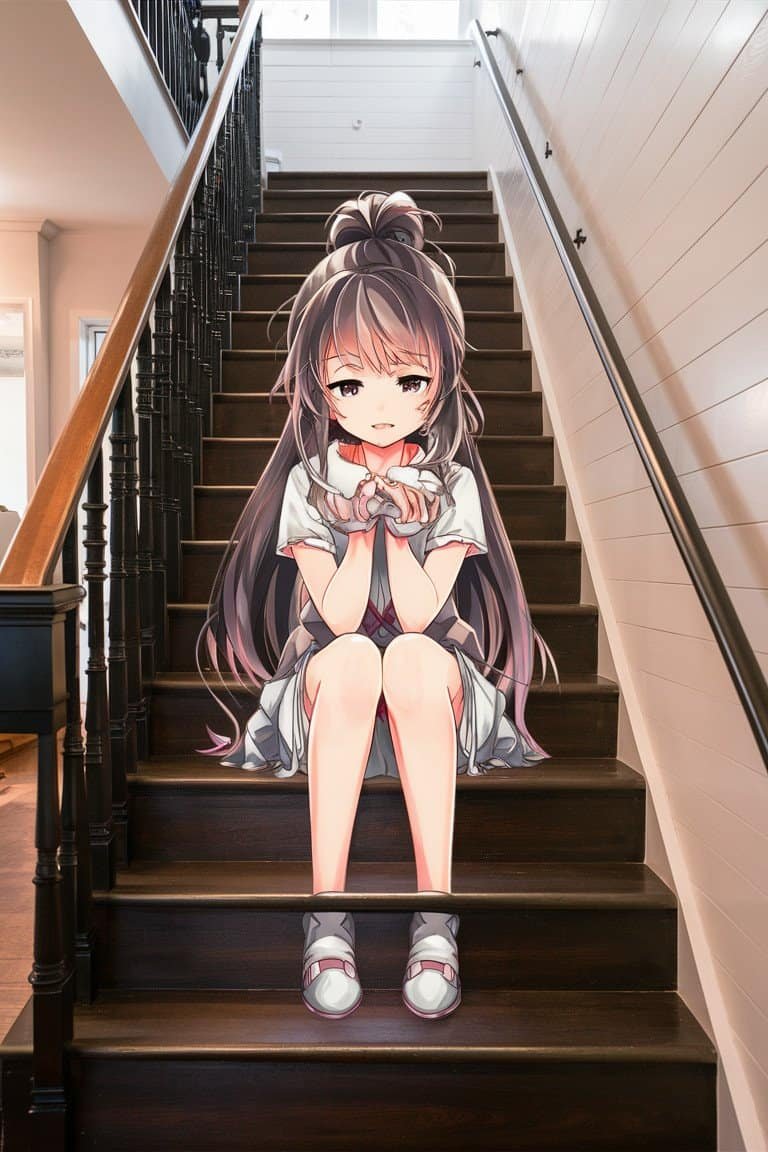 Anime Character Stair Signs