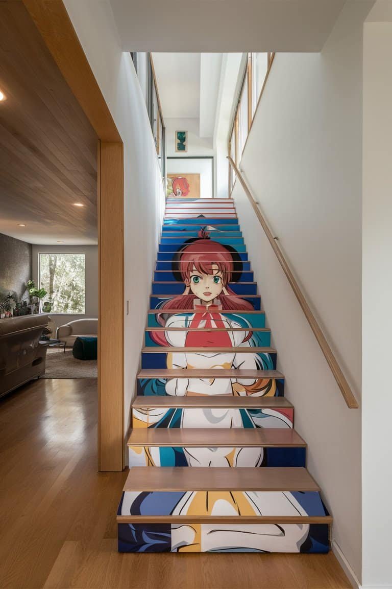 Anime-Themed Stair Runners