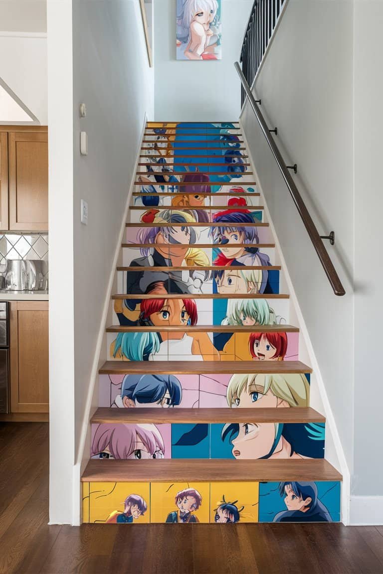 Anime-Themed Tile Stickers Anime-Themed Tile Stickers
