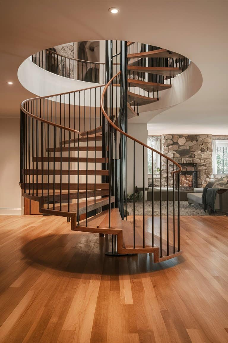 Whimsical Spiral Stairs